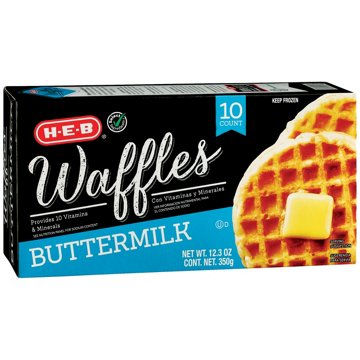 H-E-B Frozen Waffles - Buttermilk, 10 ct