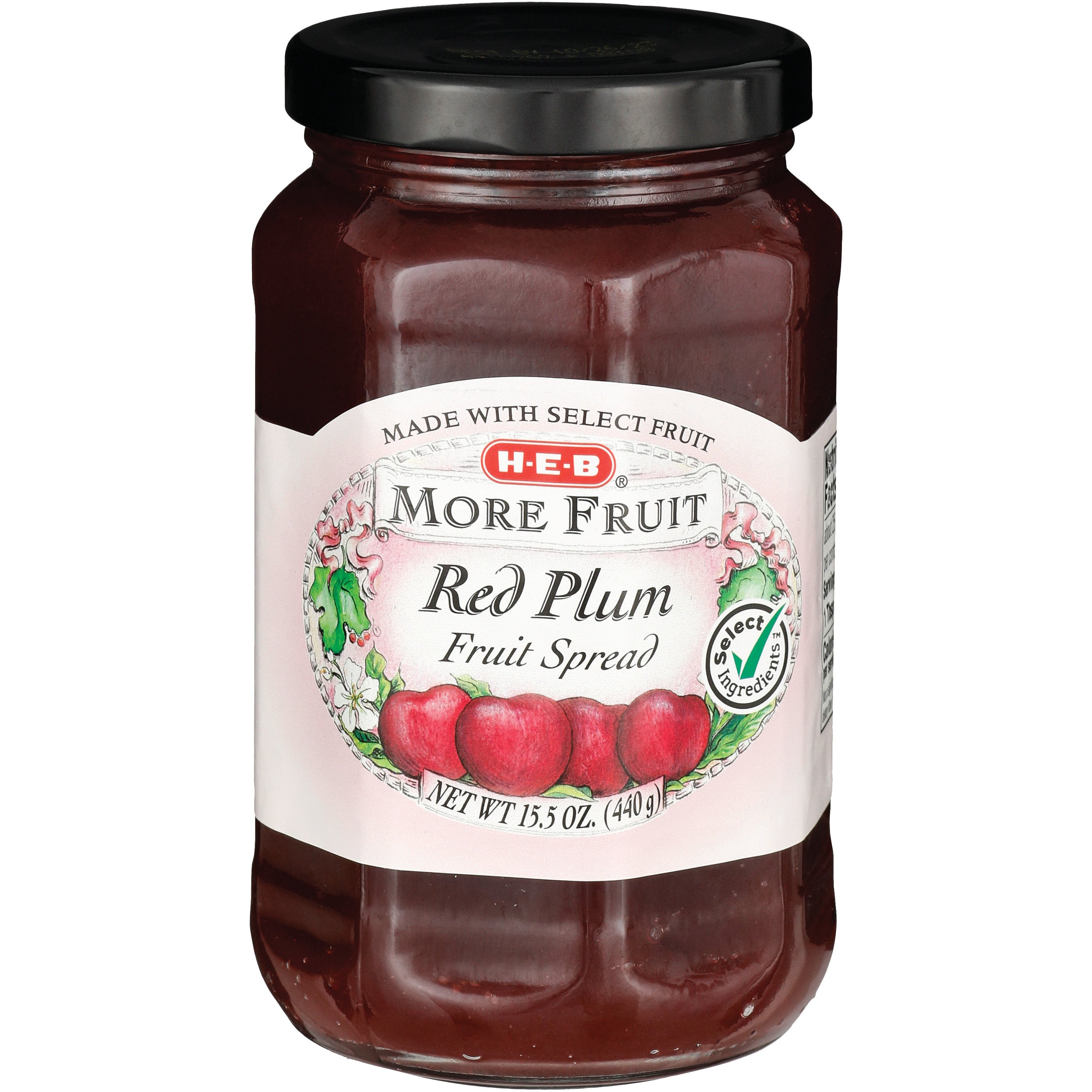 H-E-B More Fruit Red Plum Fruit Spread - Shop Jelly & Jam At H-E-B