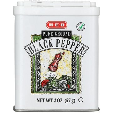 H-E-B Pure Ground Black Pepper, 2 oz