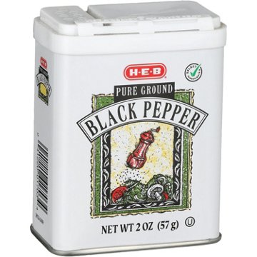 H-E-B Pure Ground Black Pepper, 2 oz