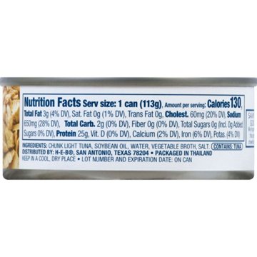 Hill Country Fare Chunk Light Tuna in Vegetable Oil, 5 oz