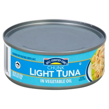 Hill Country Fare Chunk Light Tuna in Vegetable Oil, 5 oz