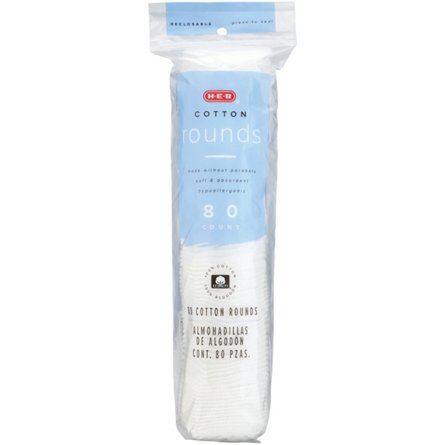 H-E-B Quilted Cotton Rounds, 80 ct | Central Market - Really Into Food