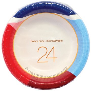 Everyday 12 oz Paper Bowls, 24 ct