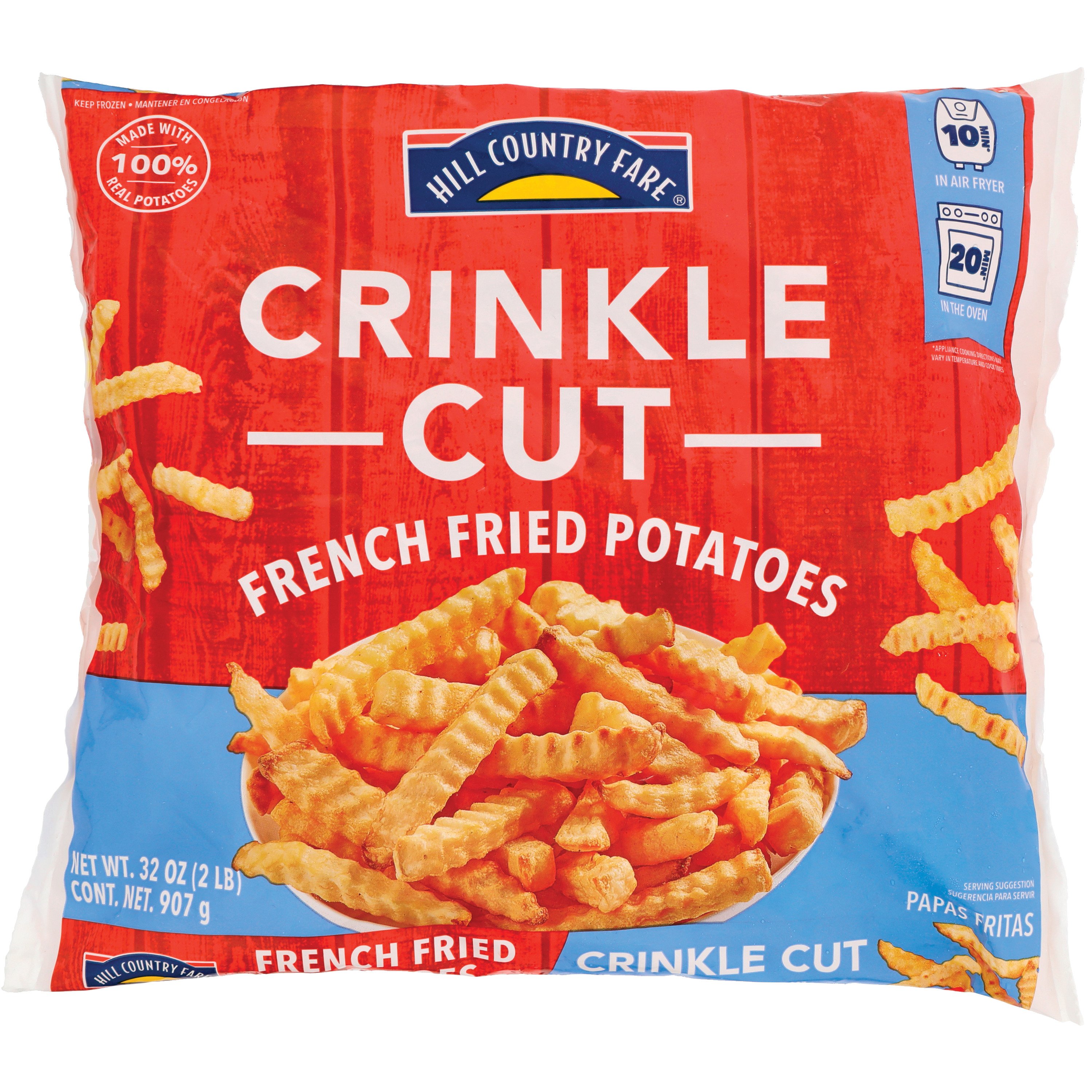 Hill Country Fare Frozen Crinkle Cut French Fries - Shop Entrees & Sides at  H-E-B