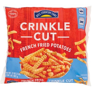 Hill Country Fare Frozen Crinkle Cut French Fries, 32 oz
