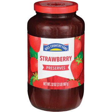 Hill Country Fare Strawberry Preserves, 32 oz