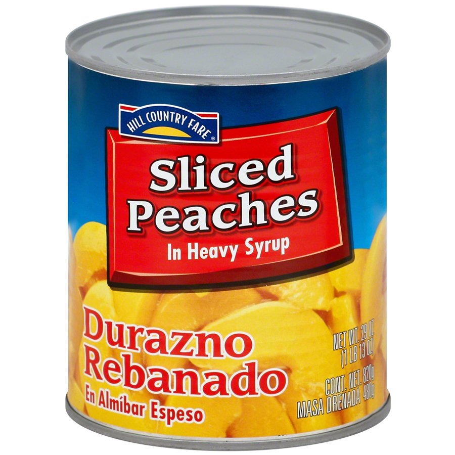 sliced peaches