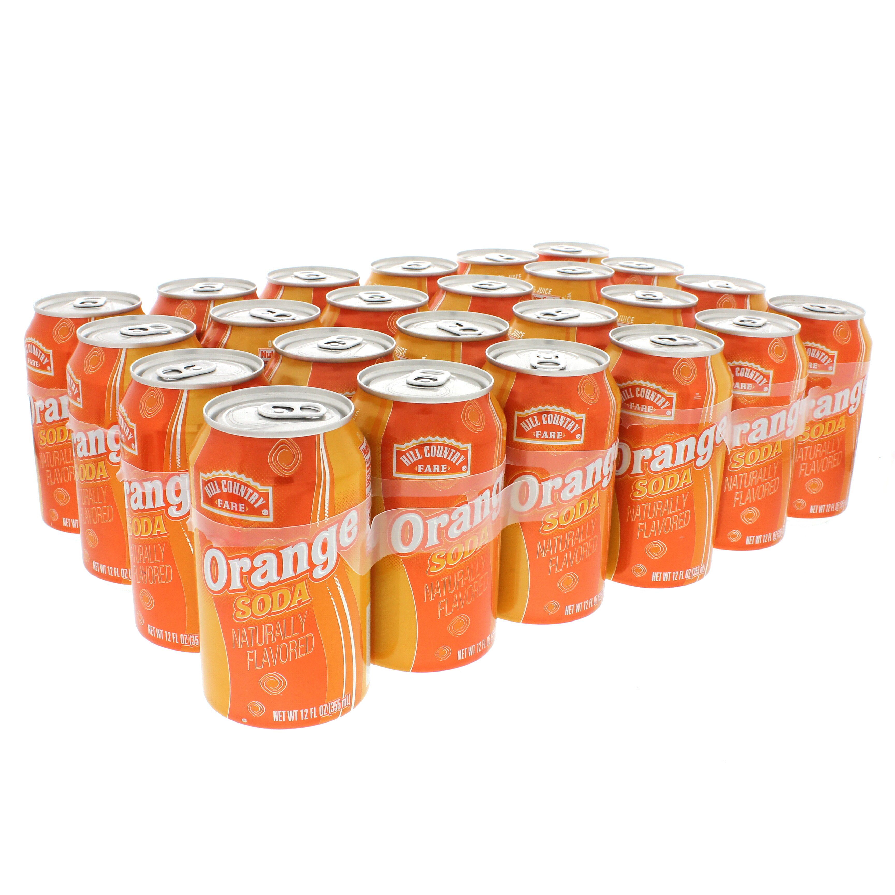 Hill Country Fare Orange Soda 12 Oz Cans - Shop Soda At H-E-B