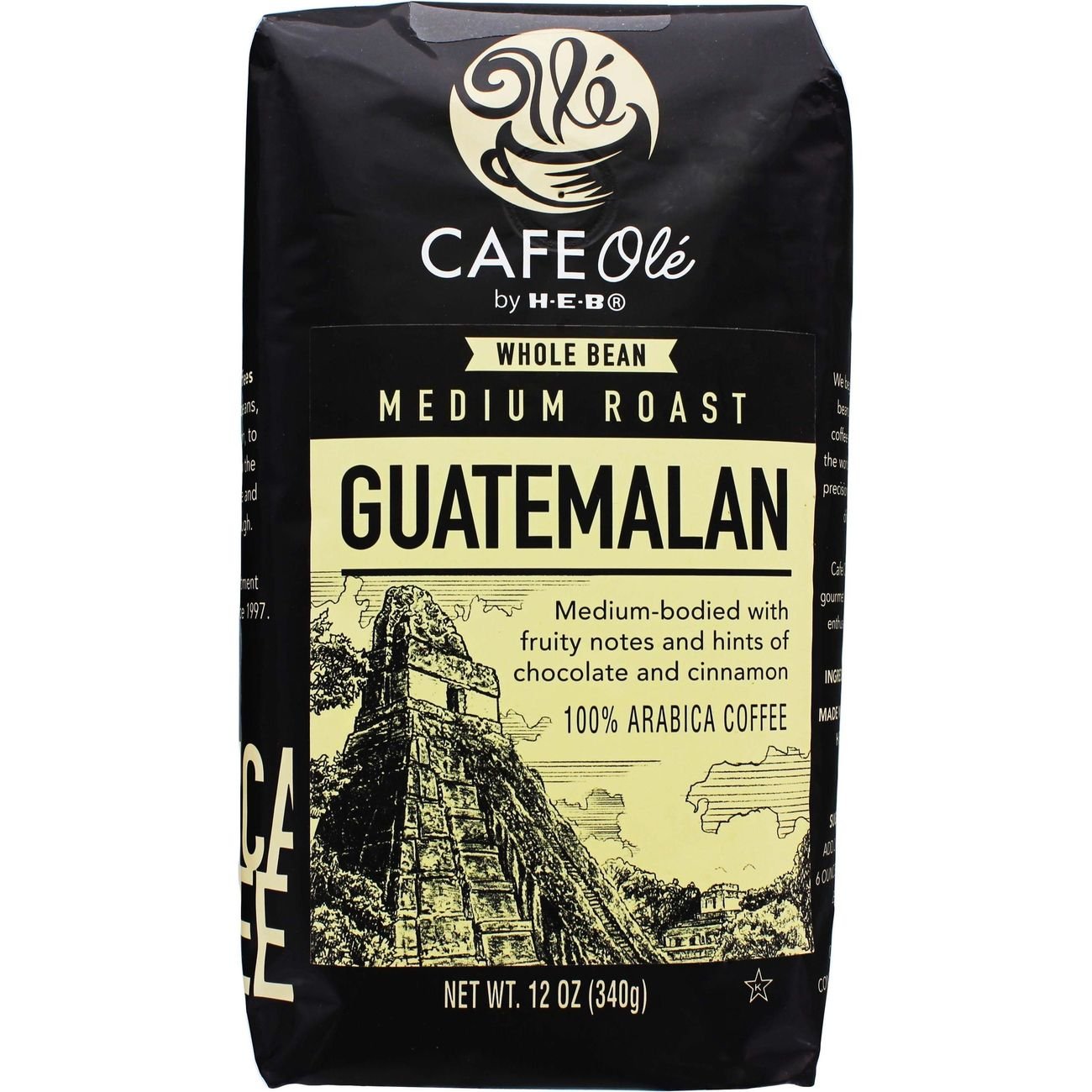 Image showcasing CAFE Olé by H-E-B Whole Bean Medium Roast Guatemalan Coffee - Shop ...