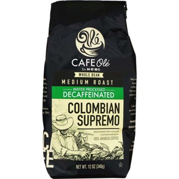 CAFE Olé by H-E-B Whole Bean Medium Roast Decaf Columbian Supremo Coffee