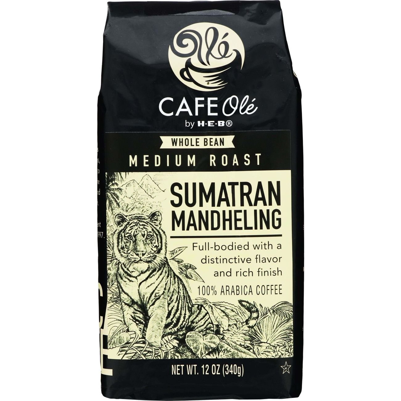 Cafe Ole by HEB Sumatran Mandheling Medium Roast Whole Bean Coffee