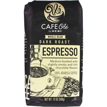CAFE Olé by H-E-B Whole Bean Dark Roast Espresso Coffee