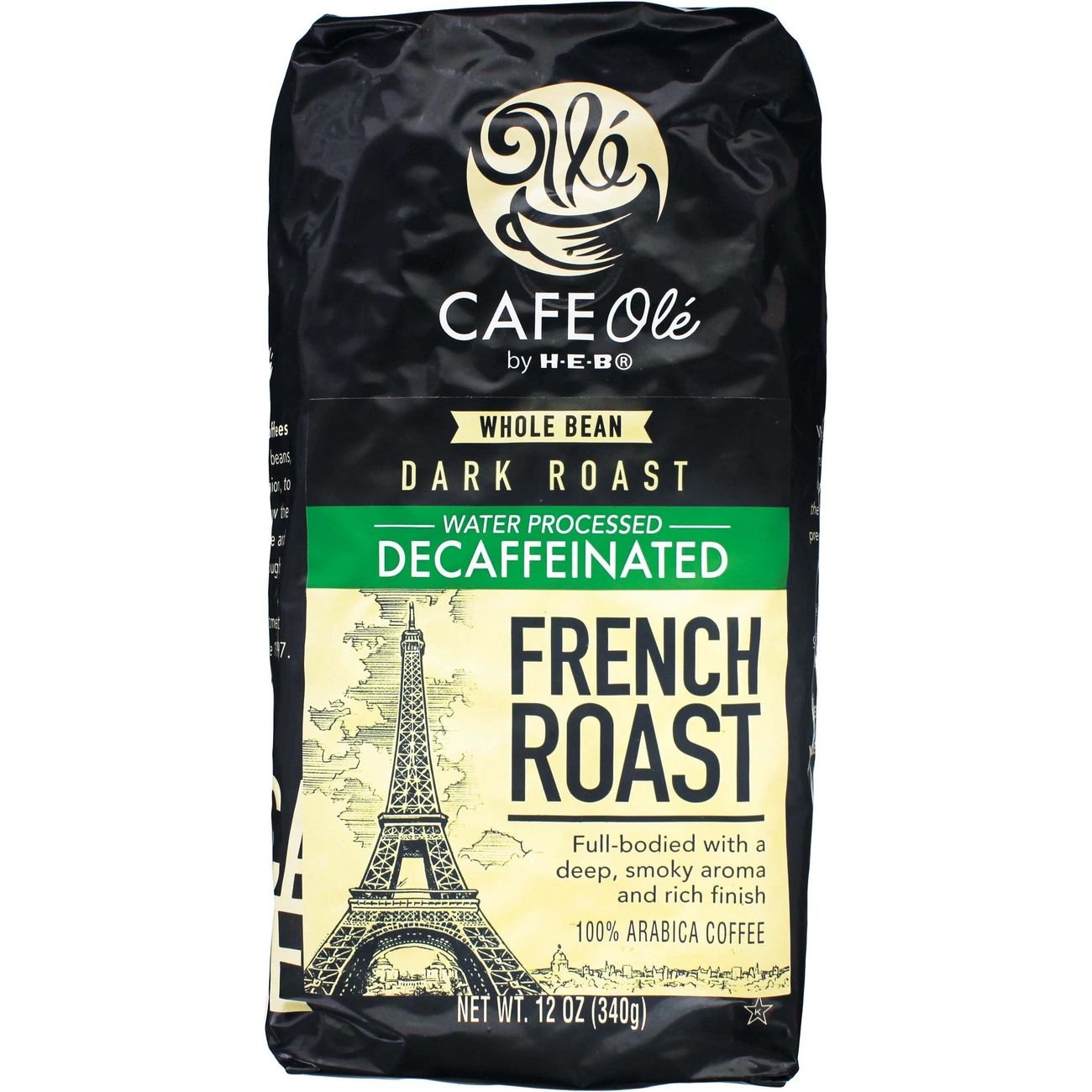 Cafe Ole by HEB French Roast Decaf Dark Roast Whole Bean Coffee Shop Coffee at HEB