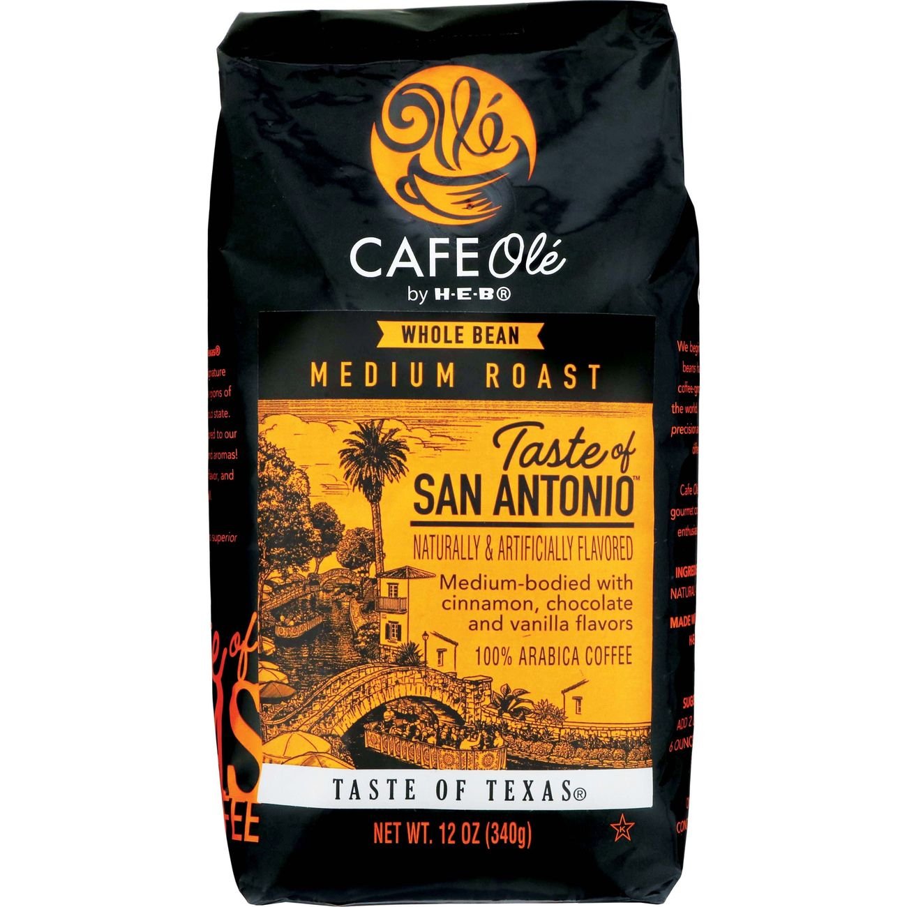 CAFE Olé by HEB Whole Bean Medium Roast Taste of San Antonio Coffee