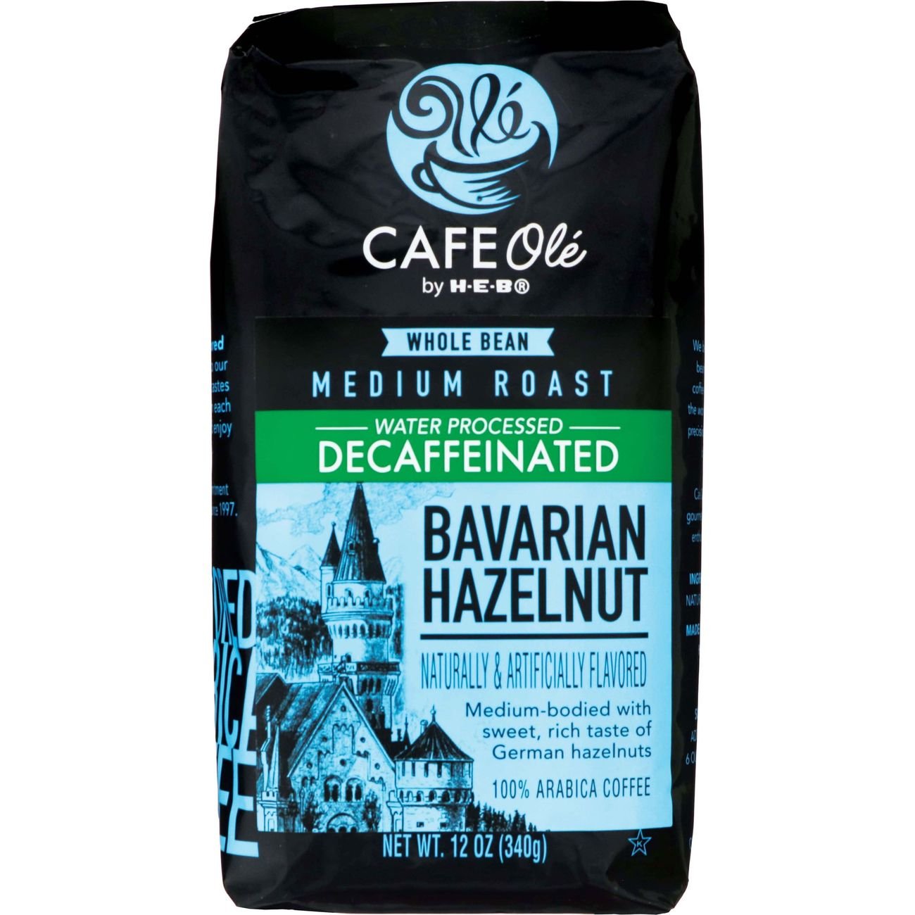 Cafe Ole by HEB Bavarian Hazelnut Decaf Medium Roast Whole Bean