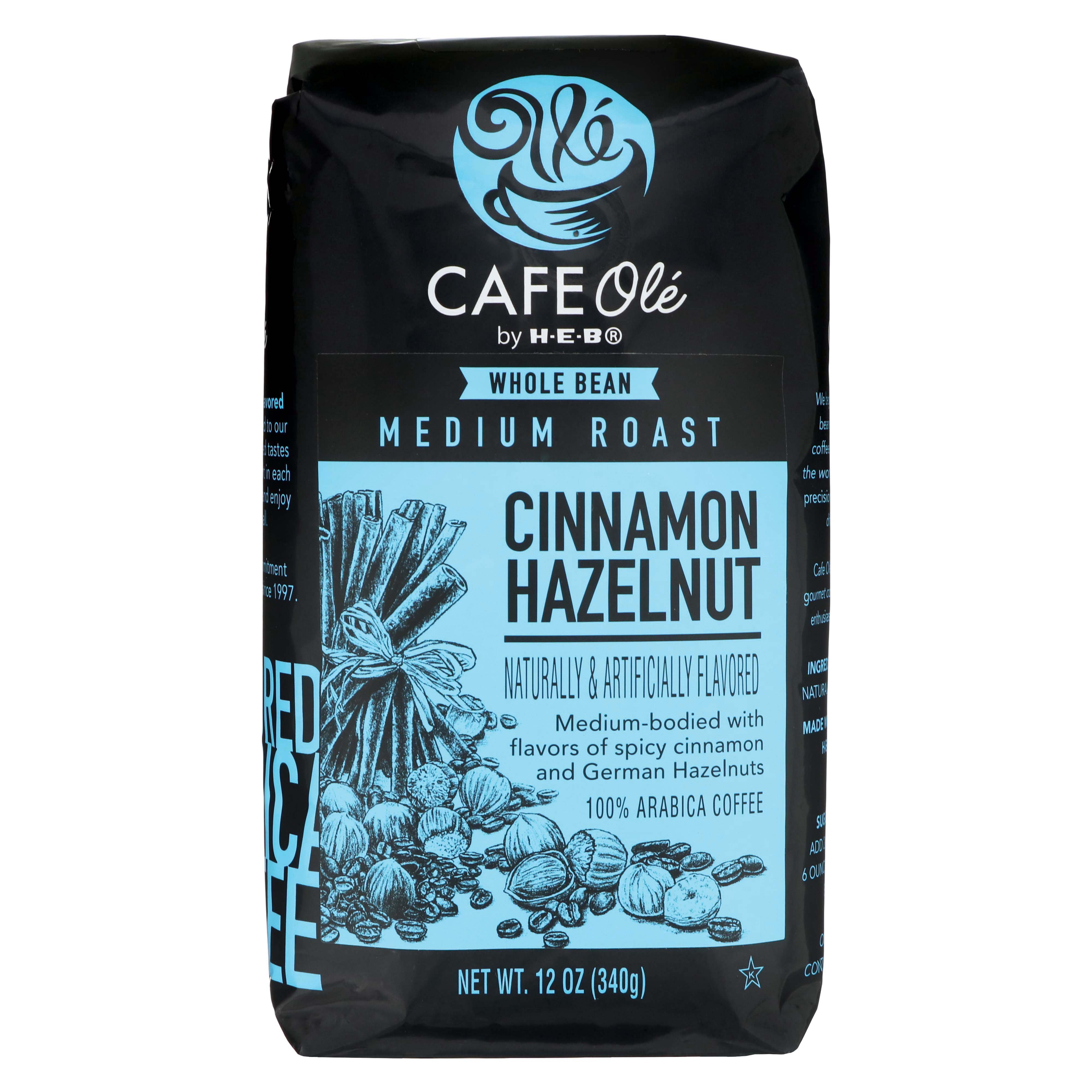 Cafe Ole by HEB Cinnamon Hazelnut Medium Roast Whole Bean Coffee
