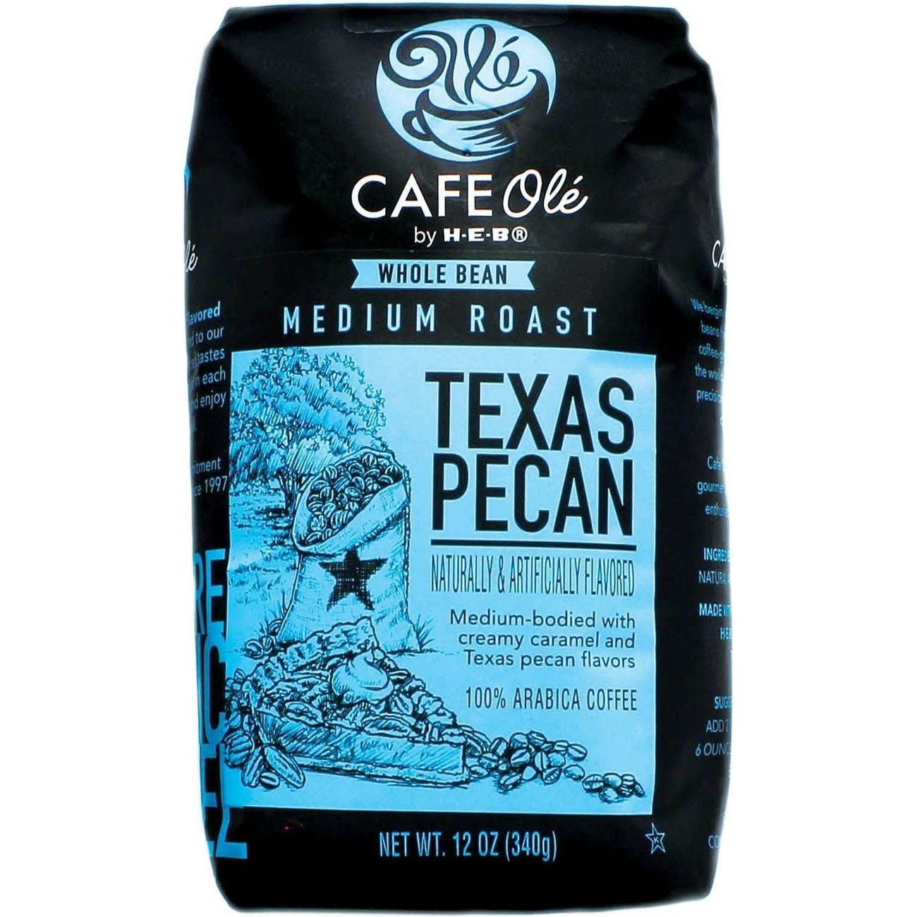 CAFE Olé by HEB Whole Bean Medium Roast Texas Pecan Coffee Shop