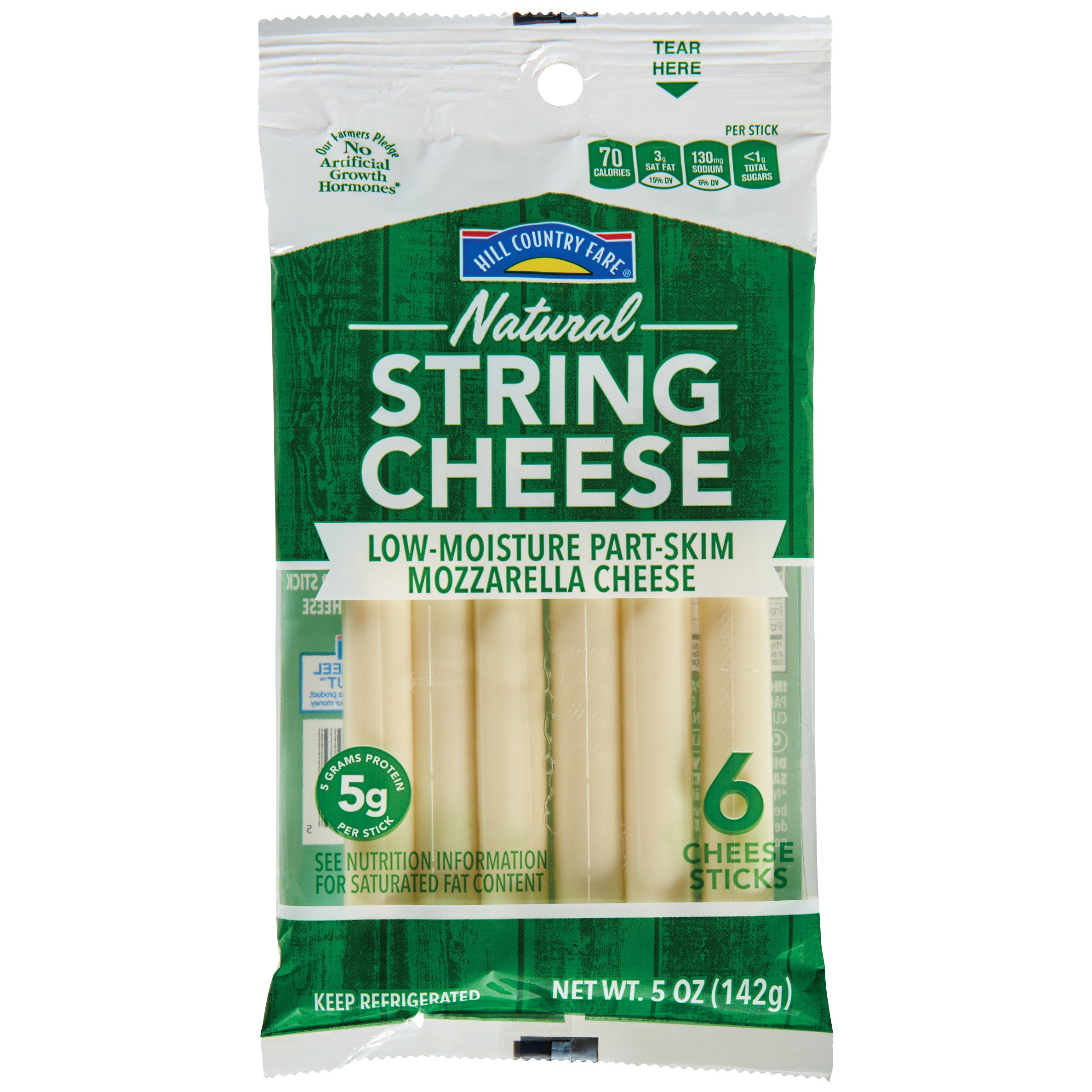 Hill Country Fare Natural String Cheese, Mozzarella - Shop Cheese at H-E-B