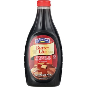 Hill Country Fare Butter Lite Syrup, 24 oz