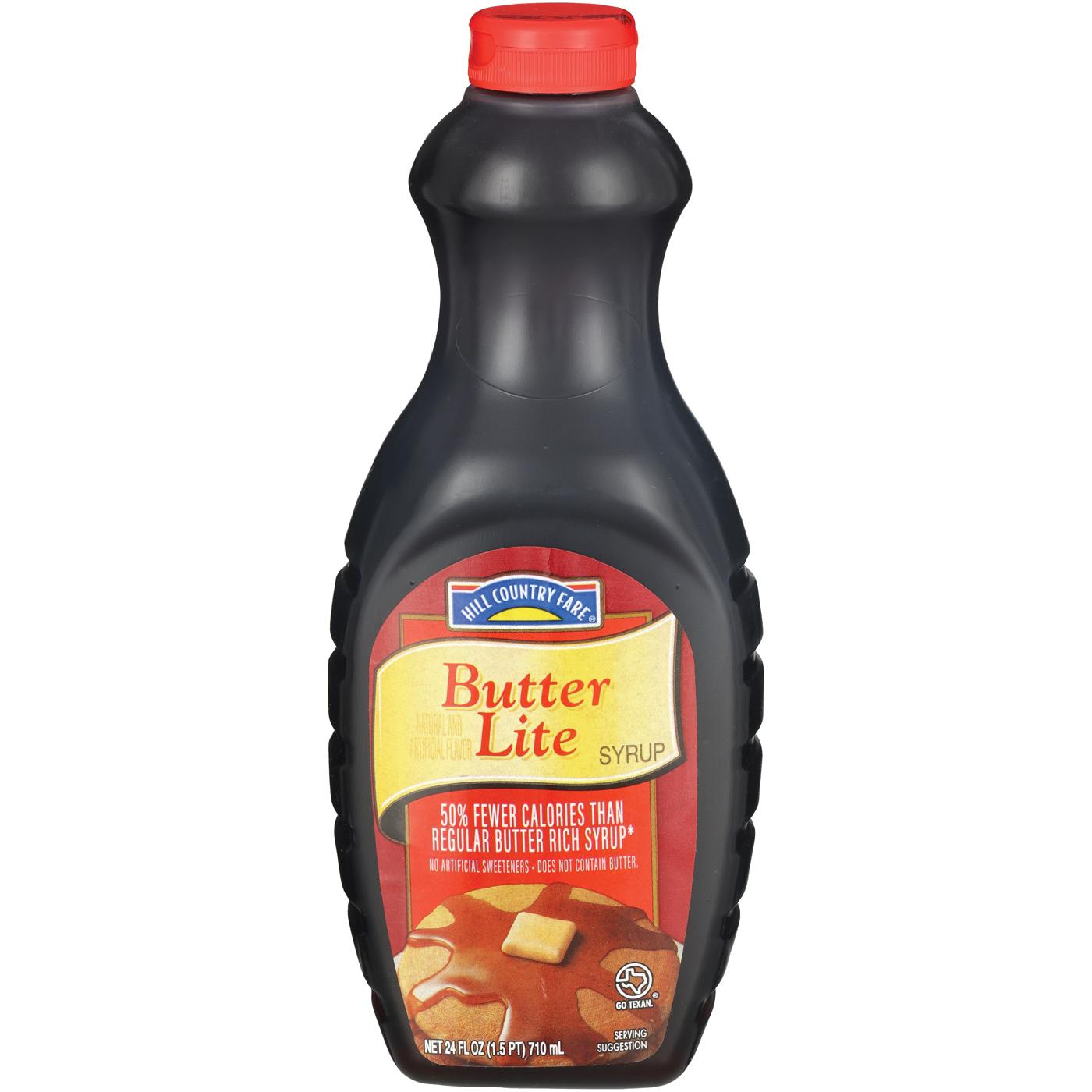 Hill Country Fare Butter Lite Syrup; image 2 of 2