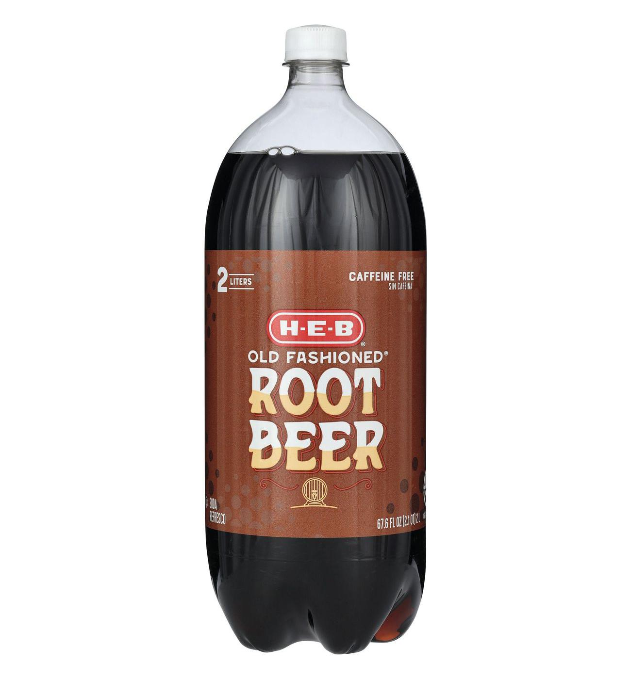 H-E-B Old Fashioned Root Beer Soda; image 1 of 2