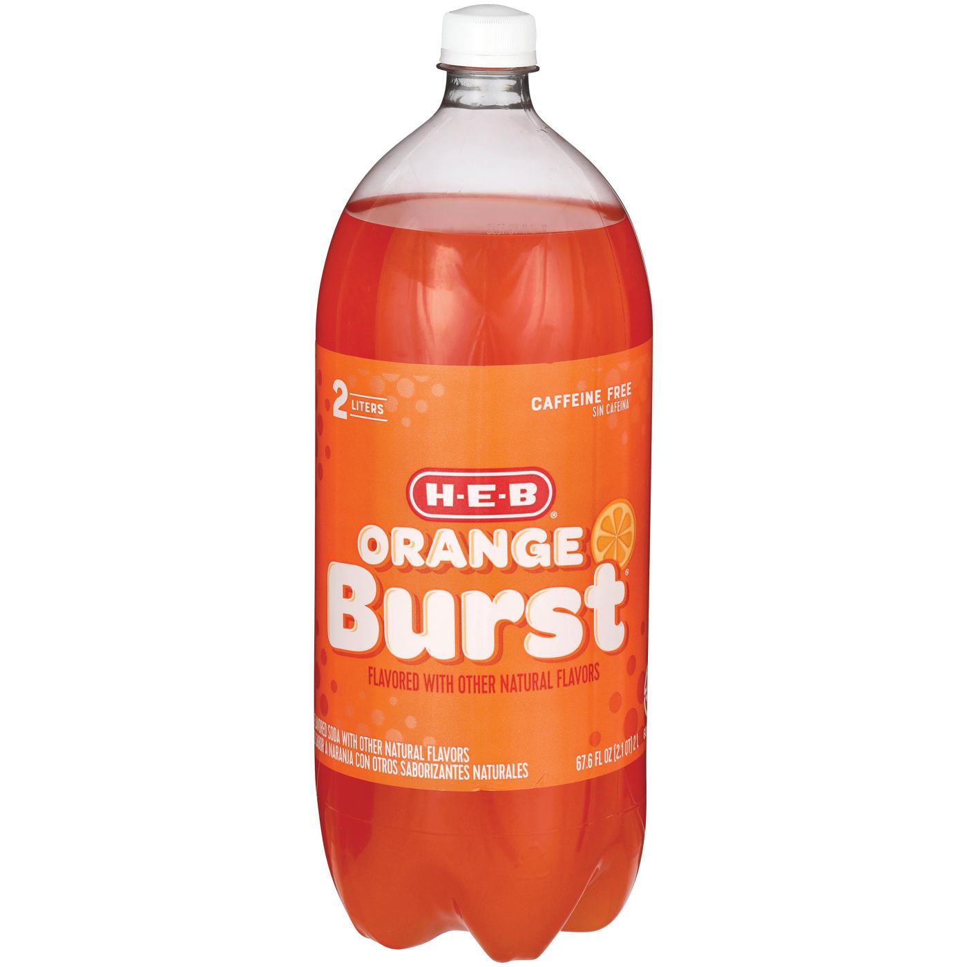 H-E-B Orange Burst Soda; image 1 of 2