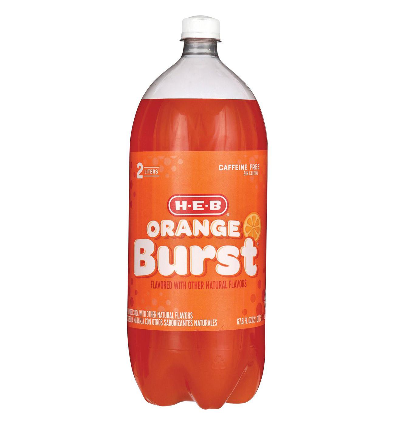 H-E-B Orange Burst Soda; image 1 of 2