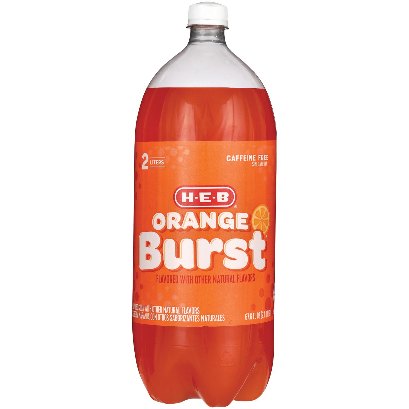 H-E-B Orange Burst Soda; image 2 of 2