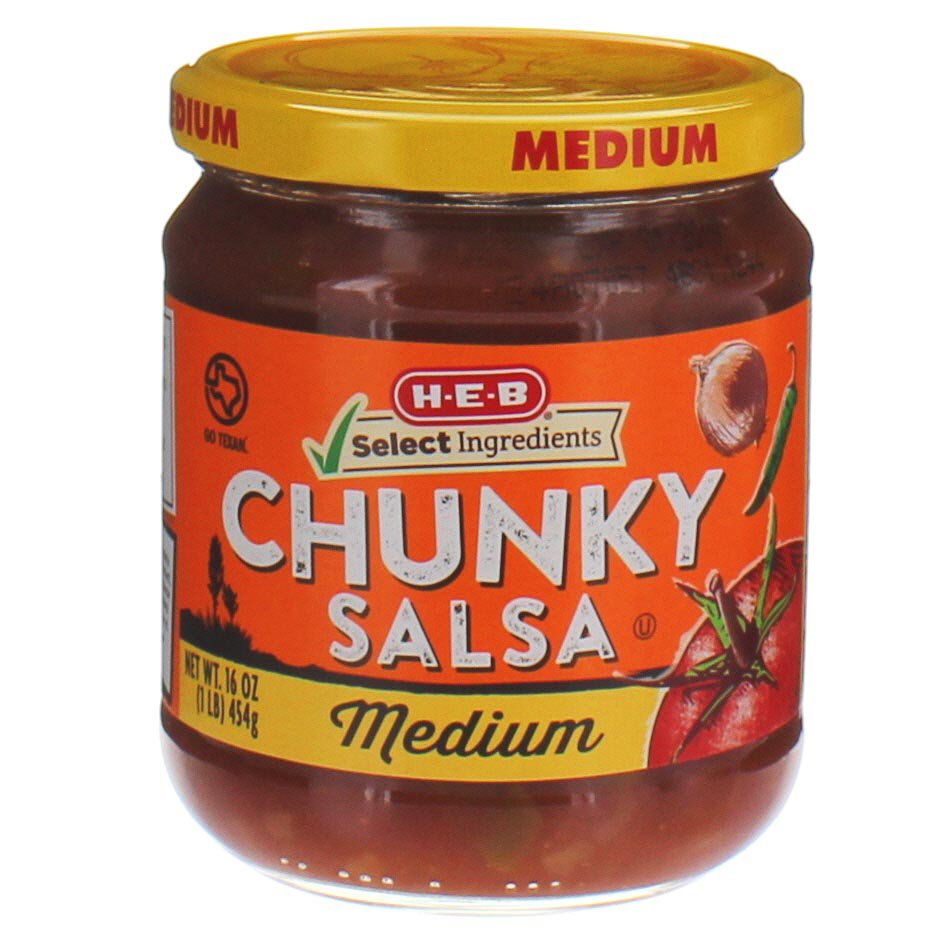 H-E-B Medium Chunky Salsa - Shop Salsa & Dip At H-E-B