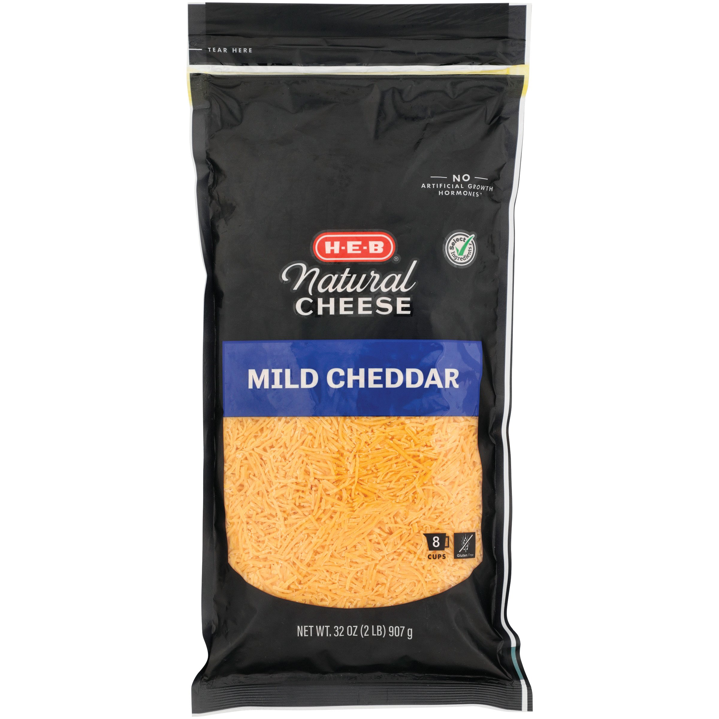 H-E-B Mild Cheddar Shredded Cheese - Value Pack - Shop Cheese At H-E-B