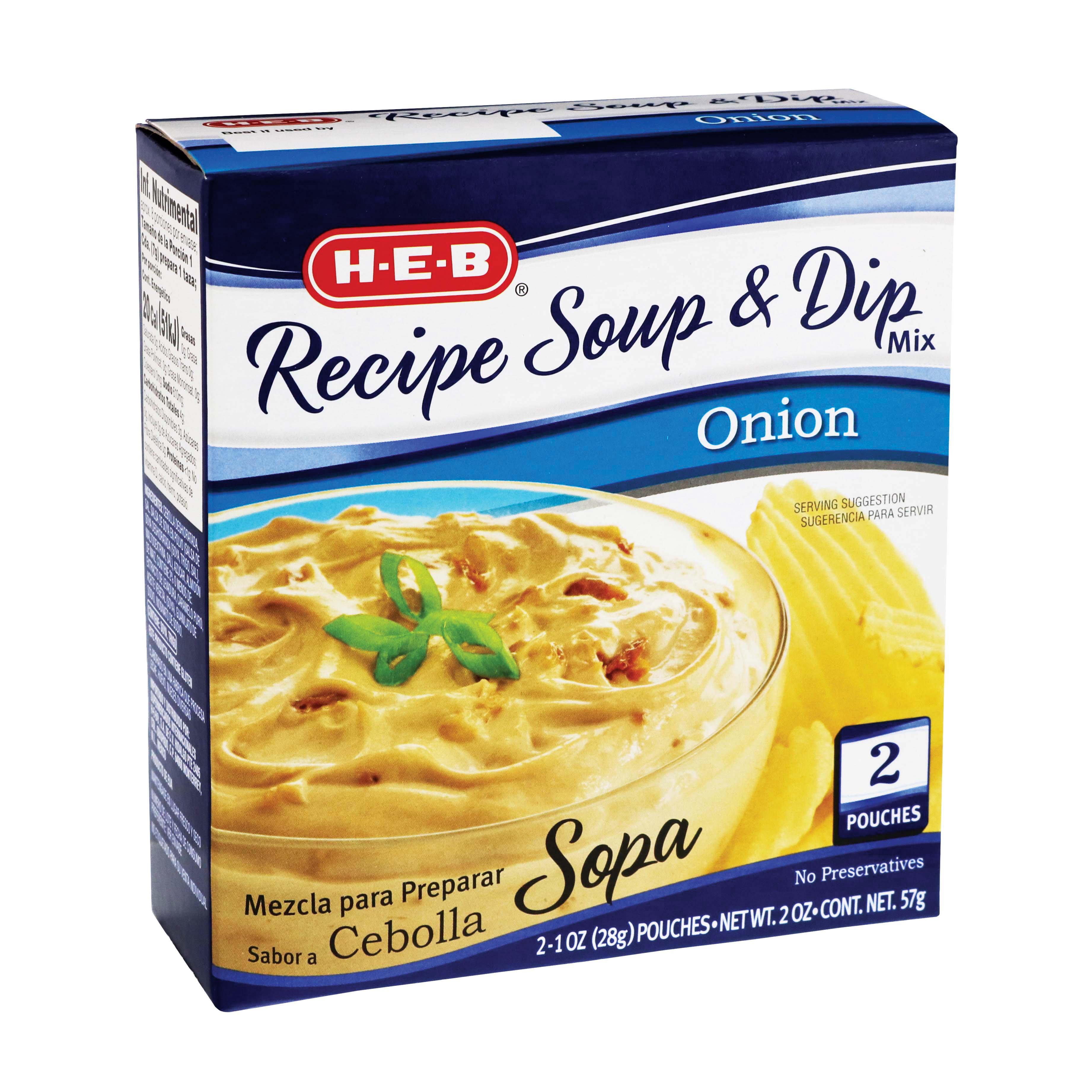 H-E-B Onion Recipe Soup and Dip Mix - Shop Soups & Chili at H-E-B