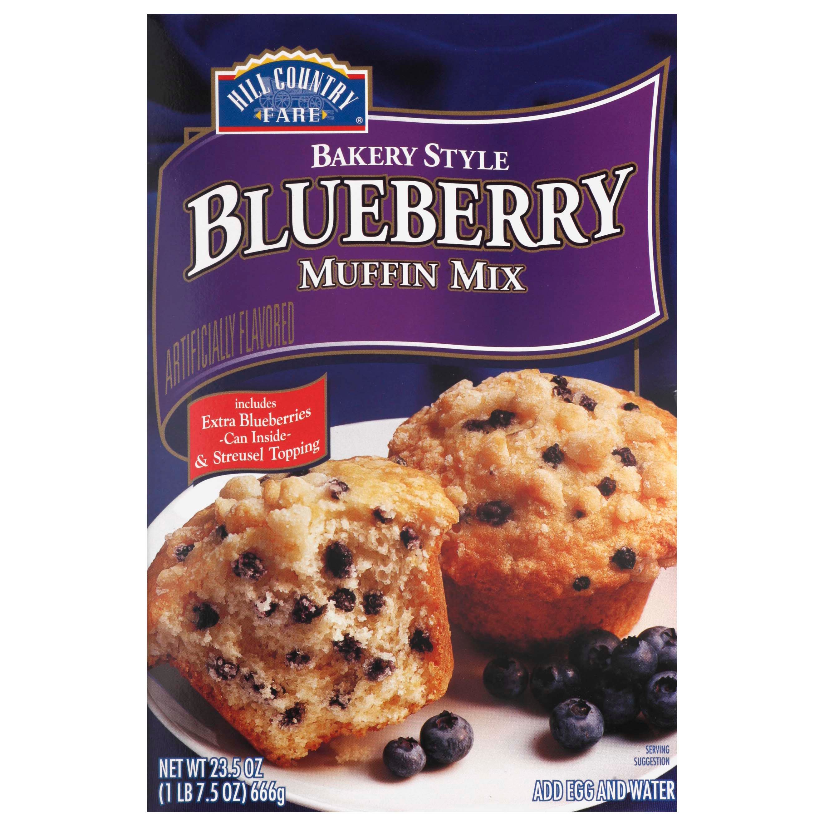 Hill Country Fare Bakery Style Blueberry Muffin Mix Shop Baking mixes