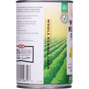 H-E-B Whole Kernel Corn, 15.25 oz
