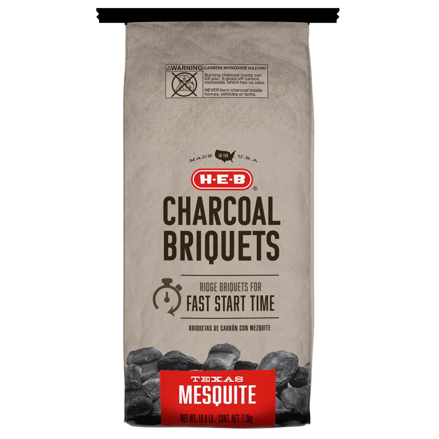 H-E-B Texas Mesquite Charcoal Ridge Briquets; image 1 of 2