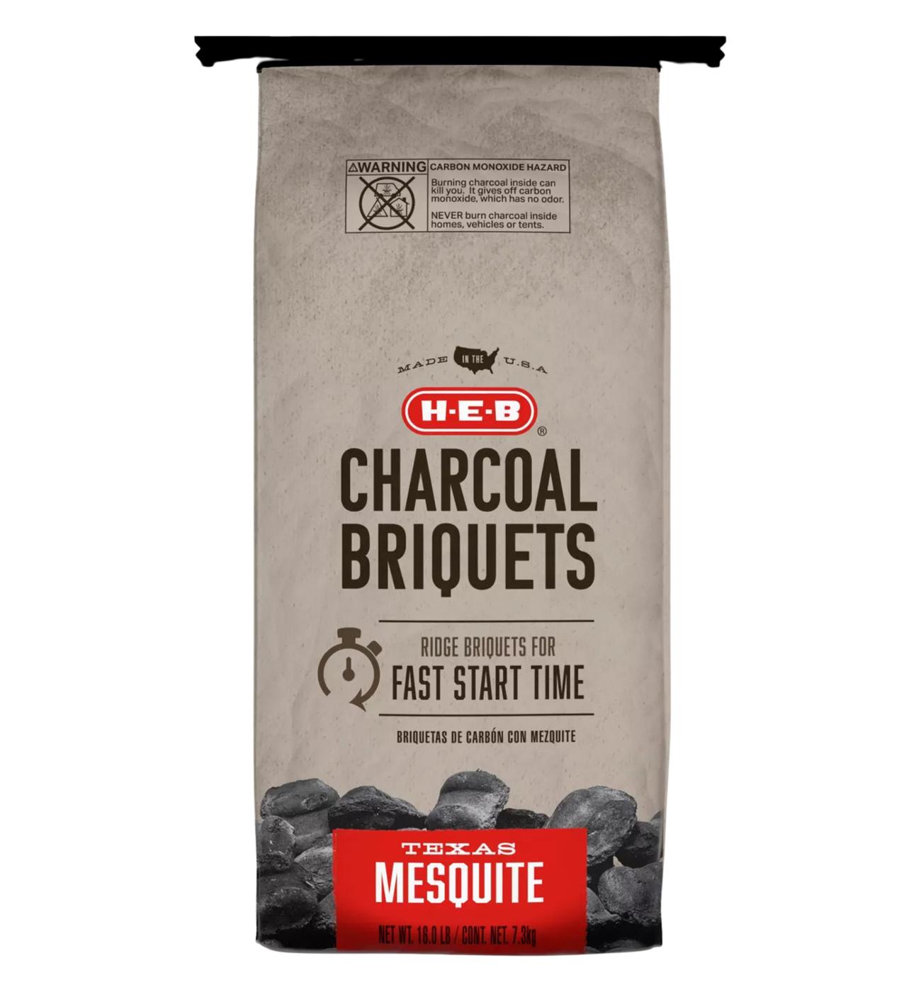 H-E-B Texas Mesquite Charcoal Briquets; image 1 of 5
