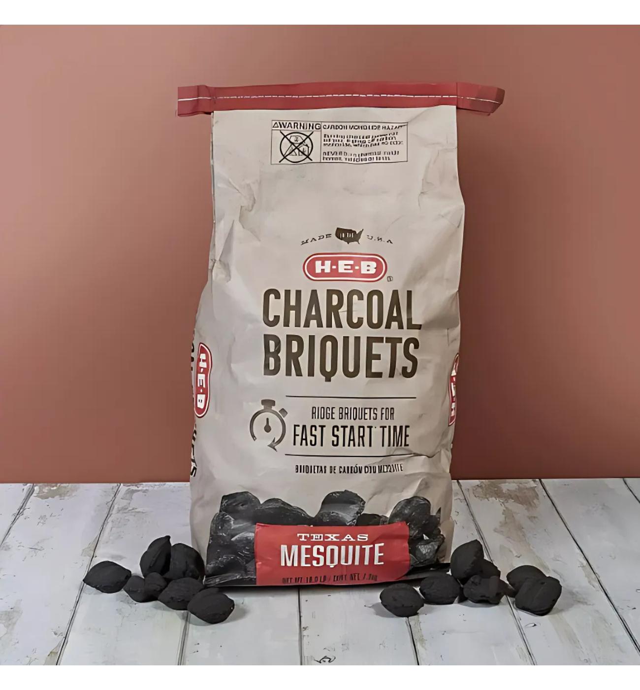 H-E-B Texas Mesquite Charcoal Briquets; image 3 of 5