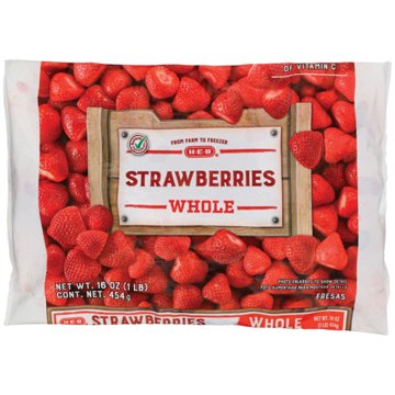 H-E-B Frozen Whole Strawberries, 16 oz
