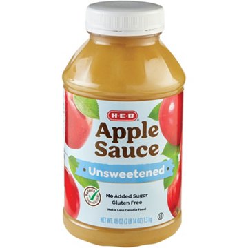 H-E-B Unsweetened Applesauce, 46 oz