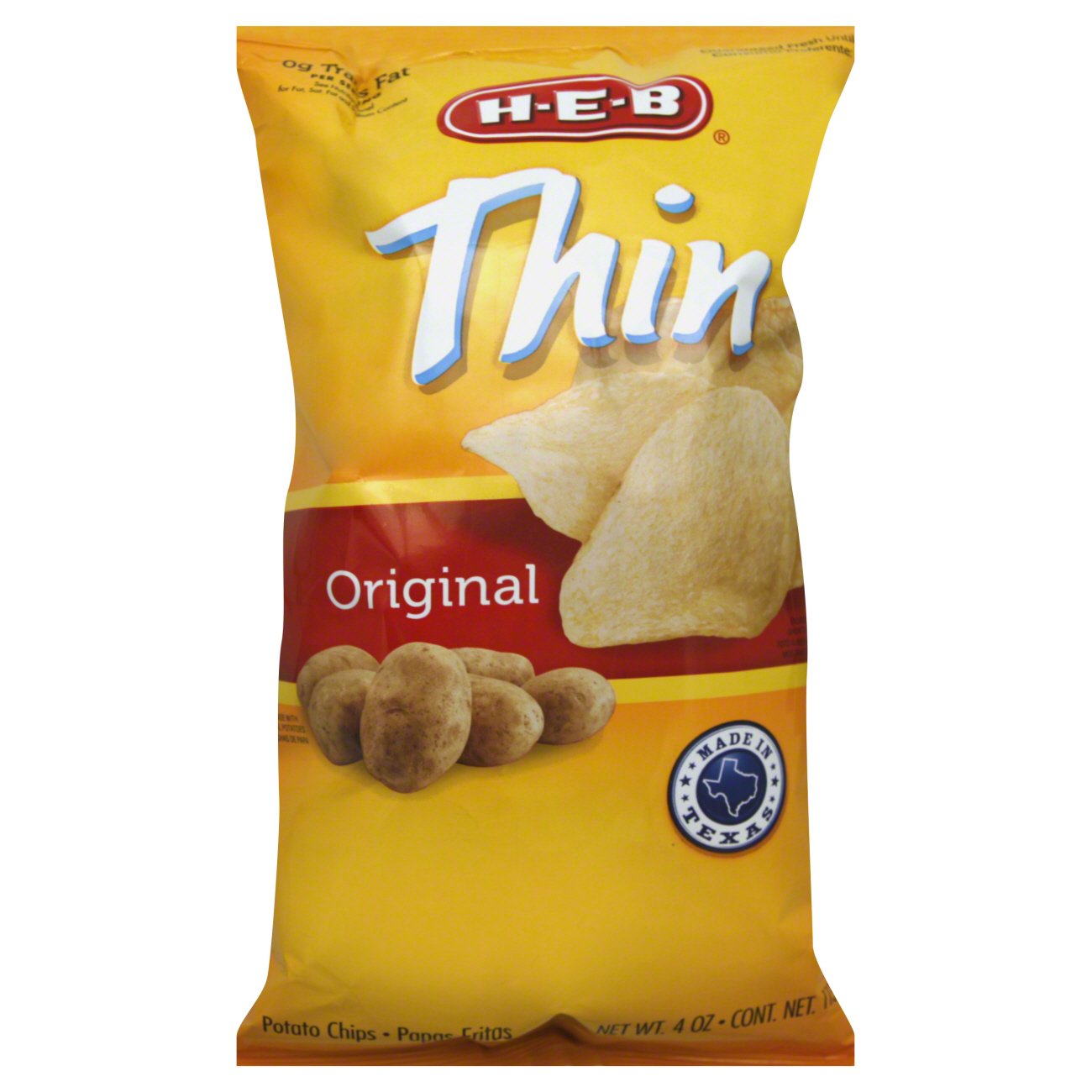 HEB Thin Original Potato Chips Shop Snacks & Candy at HEB