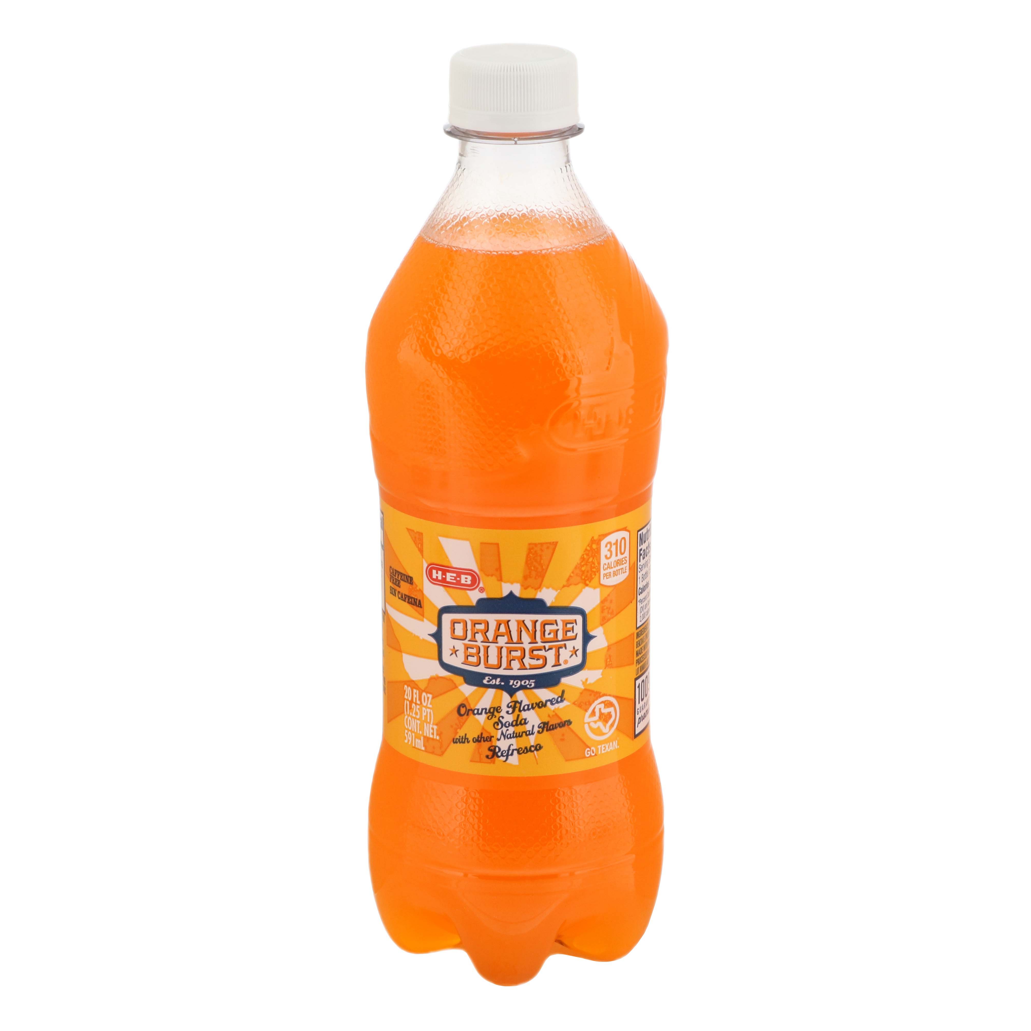 H-E-B Orange Burst Soda - Shop Soda At H-E-B