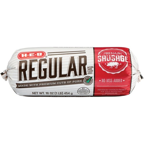 H-E-B Premium Pork Breakfast Sausage - Regular, 16 oz