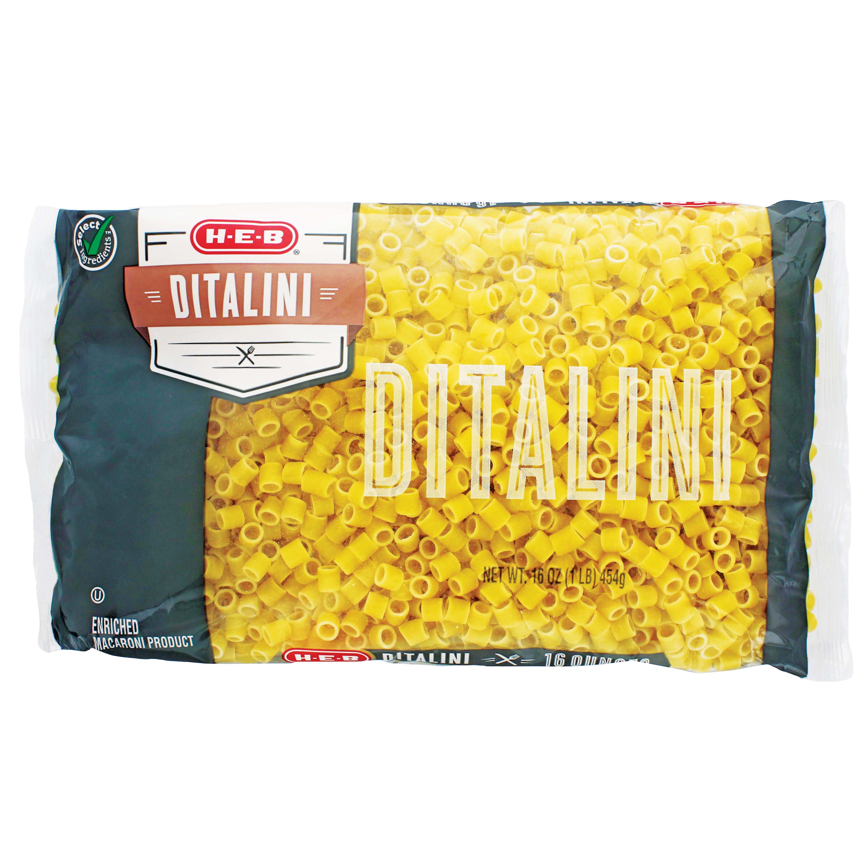 H-E-B Select Ingredients Ditalini - Shop Pasta & Rice at H-E-B