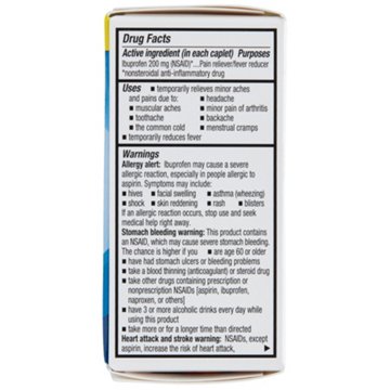 H-E-B Ibuprofen 200 mg Coated Caplets, 50 ct