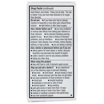 H-E-B Ibuprofen 200 mg Coated Caplets, 50 ct