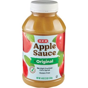 H-E-B Original Applesauce, 48 oz