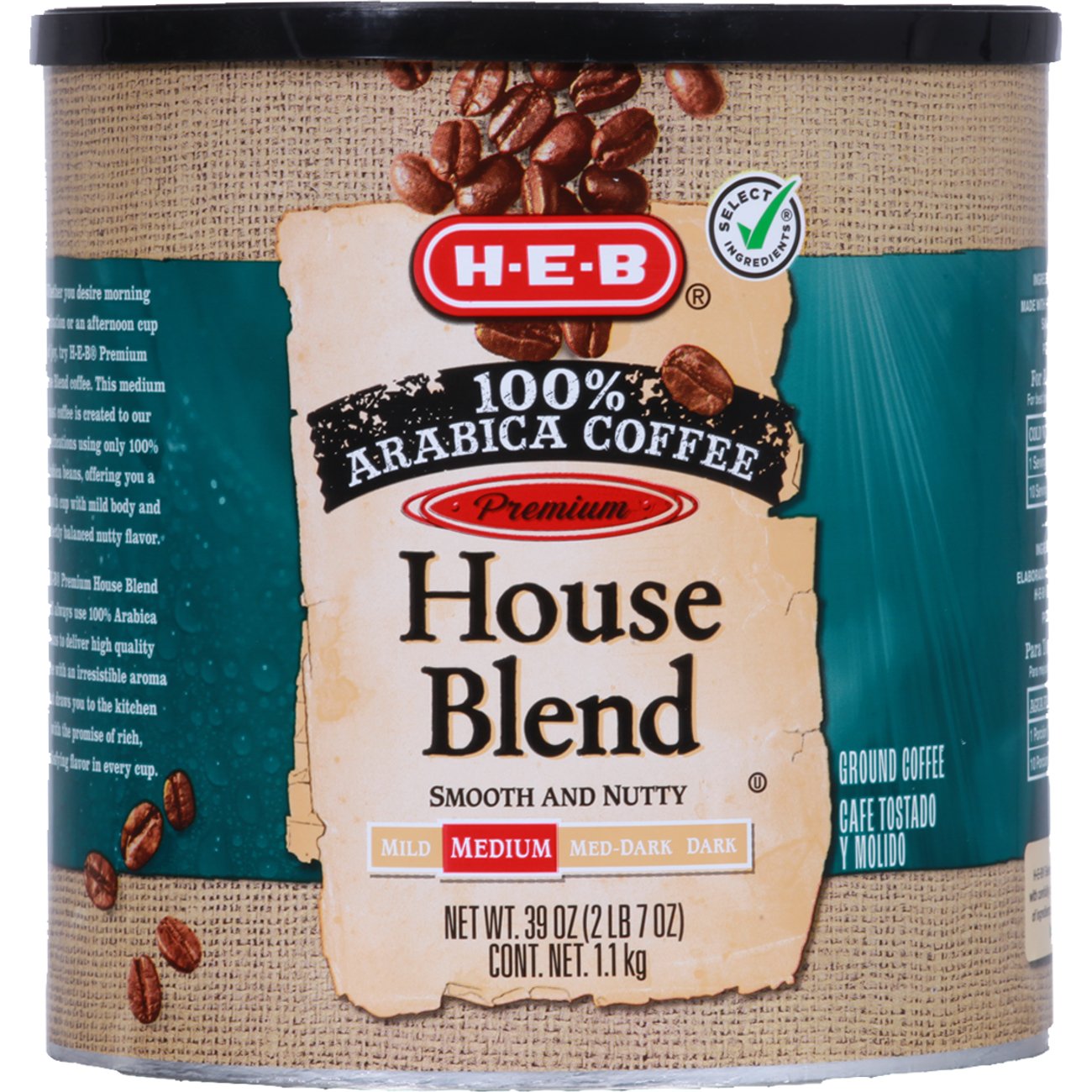 HEB Premium House Blend MedDark Ground Coffee Shop Coffee at HEB