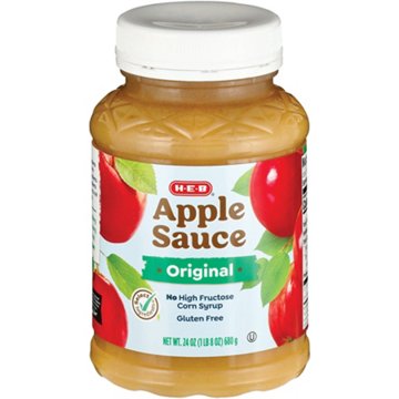 H-E-B Original Applesauce, 24 oz