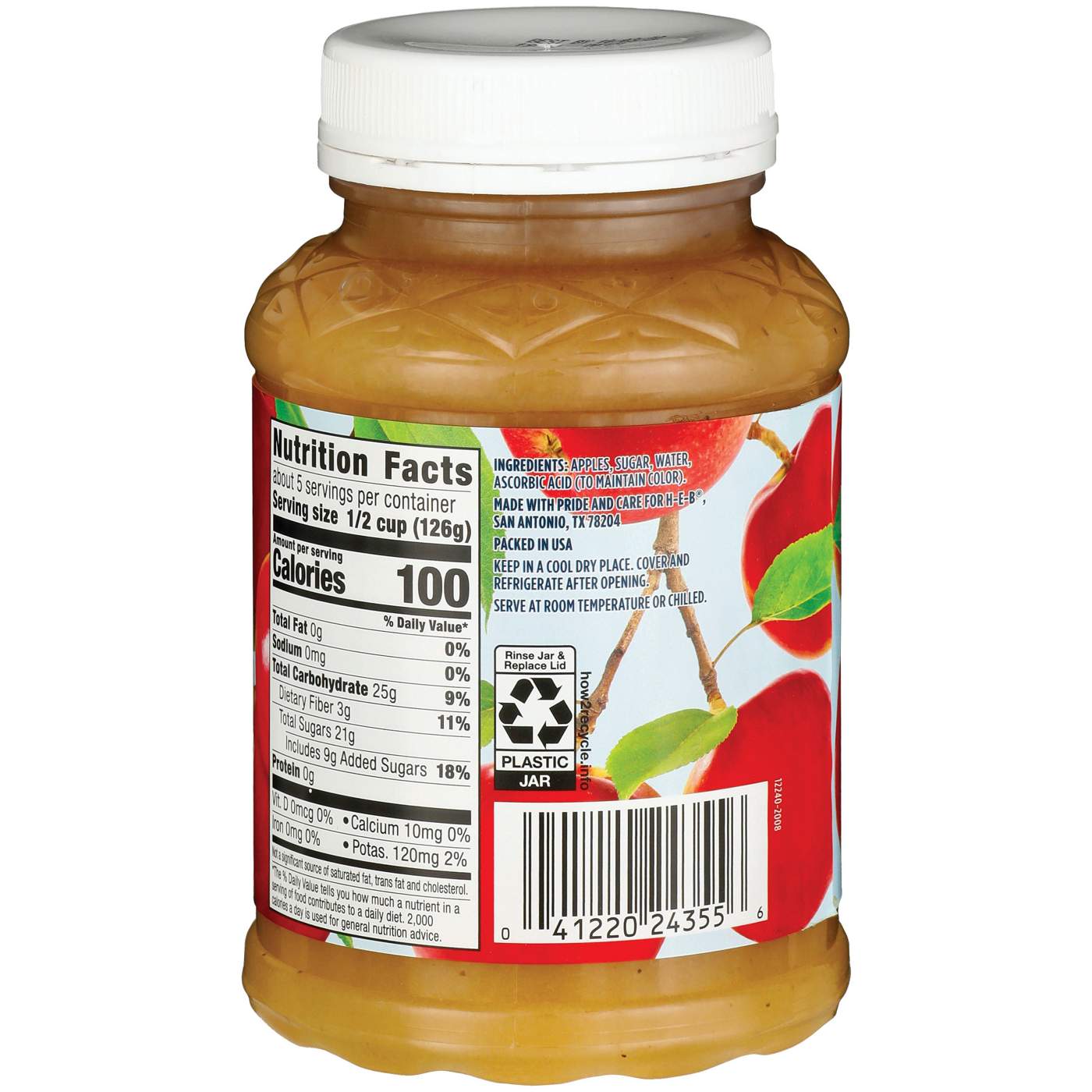 H-E-B Original Applesauce; image 2 of 2