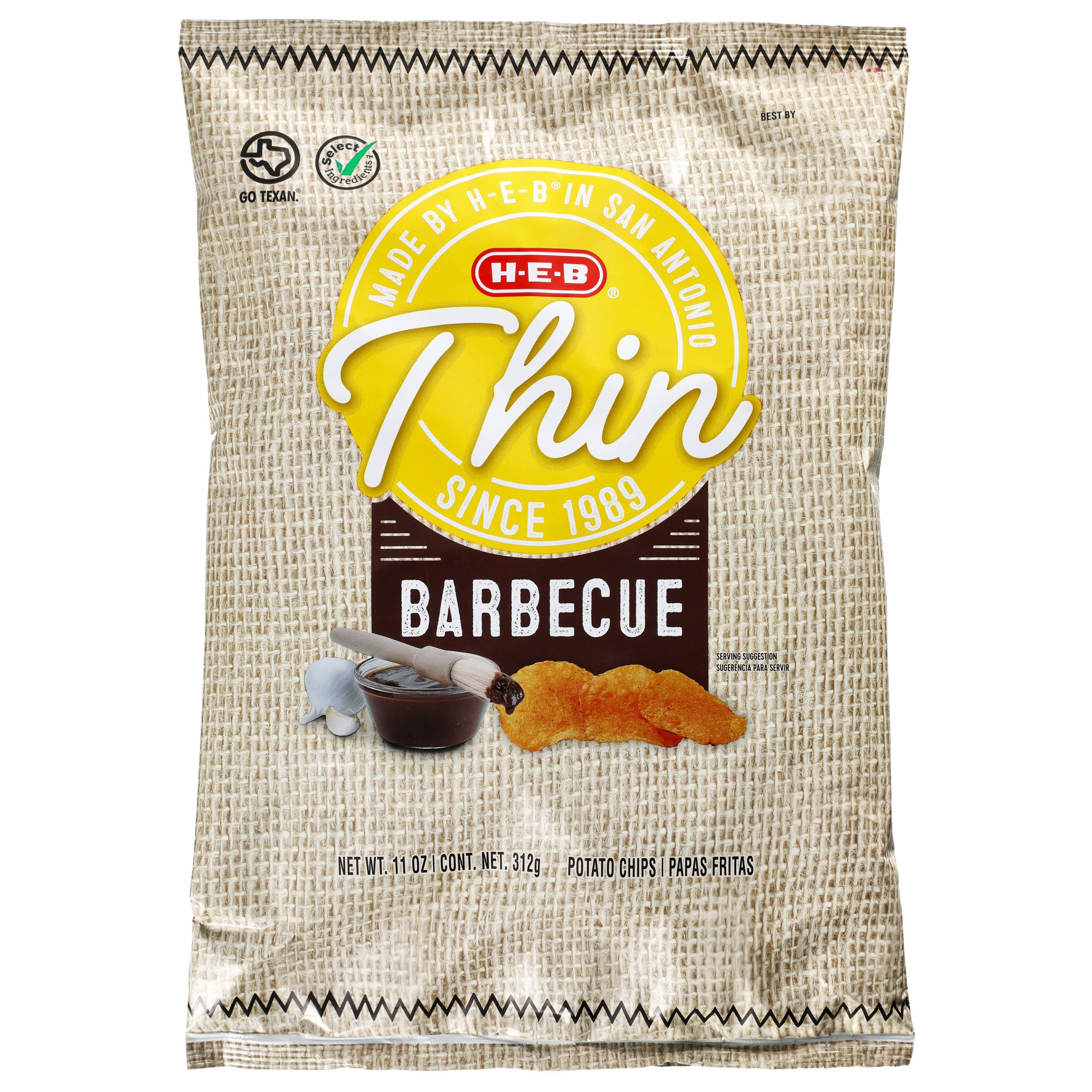 H-E-B Thin Barbeque Potato Chips - Shop Chips At H-E-B